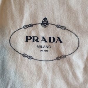 Authentic Prada Dust Bag